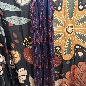 Elegant Blue and Pink Women's Dress